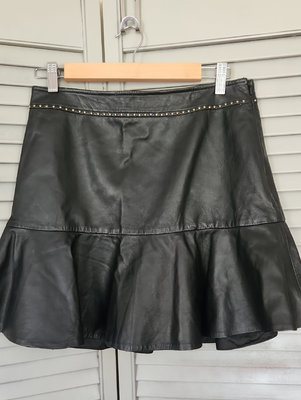 Karina Grimaldi Studded Lamb Leather Swanky Quiet Luxury Goth Rock N Roll Grunge